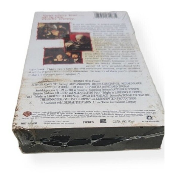 Stephen King's: IT VHS Harry Anderson, John Ritter. Brand NEW. Rare. Horror NR - Picture 3 of 3